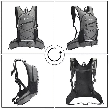 Caminhadas mochila impermeável poliéster resistente ao desgaste das mulheres dos homens trekking mochila em camadas saco de armazenamento esporte para exercício fitness