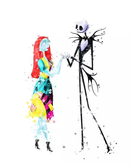 Filme clássico o pesadelo antes do natal anime figura jack poster impressões pintura em tela arte da parede fotos decoração do quarto casa