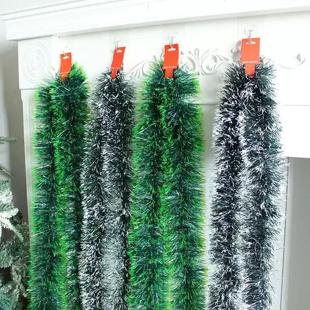 Natal enfeites fitas fita de cana verde guirlanda árvore de natal diy pendurado pendente grinalda ornamento decoração de festa decoração de casa