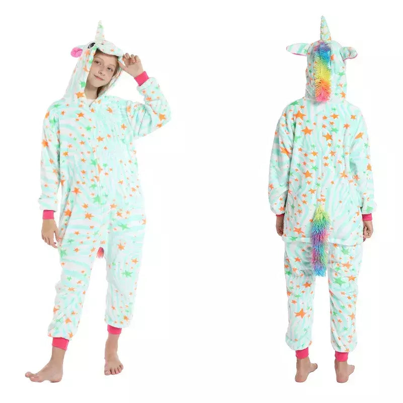 Miniso Cosplay Costumes para crianças, pijama animal, ponto, dinossauro, panda, unicórnio, kigurumi, halloween, meninos, meninas, crianças