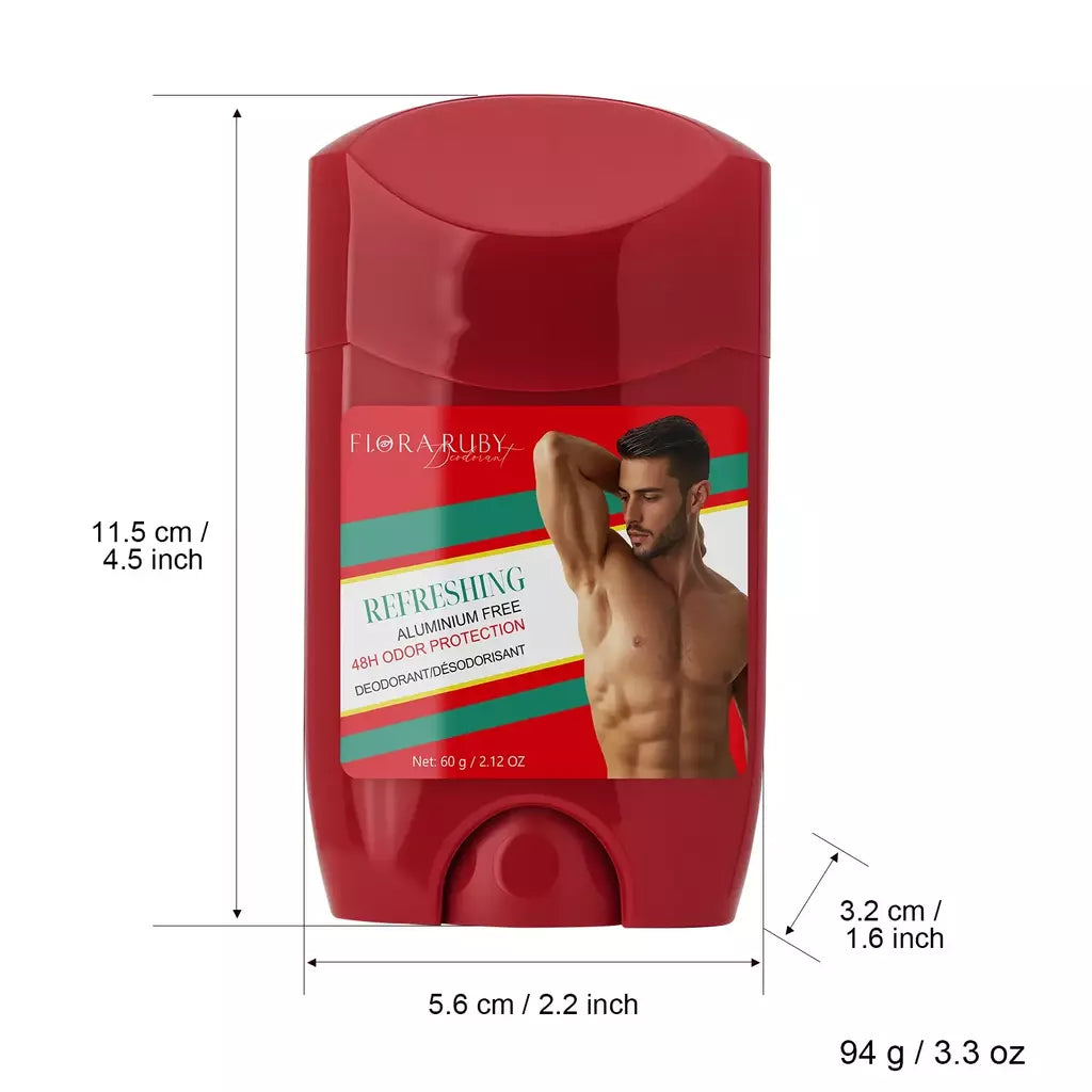 Desodorante de especiarias antigas masculino, sem alumínio, defesa refrescante do suor e proteção contra odores, 48 horas de alta resistência, desodorantes portáteis