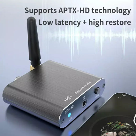 Qualcomm APTX-HD bluetooth 5.2 receptor de áudio alta fidelidade estéreo música cd-qualidade som 3.5mm aux coaxial fibra óptica wirelss adaptador