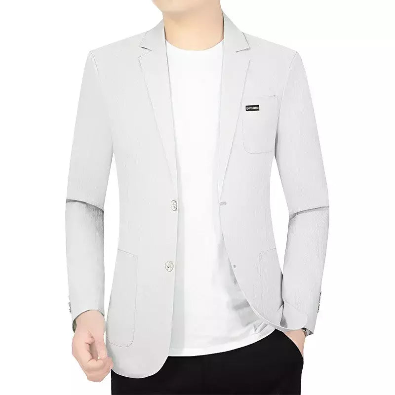 Blazers de negócios finos e respiráveis masculinos, casacos casuais, jaquetas de secagem rápida masculinas, alta qualidade, 4XL, verão, novo