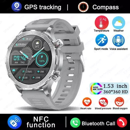 Xiaomi 2025 nova chamada bluetooth relógio inteligente amoled hd tela grande freqüência cardíaca nfc ip68 à prova dip68 água gps esportes relógio inteligente