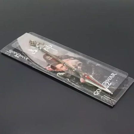Novo 22cm deus da guerra lança arma ragnarok draupnir arma de metal samurai espada mochila chaveiro coleção festival presente brinquedo criança