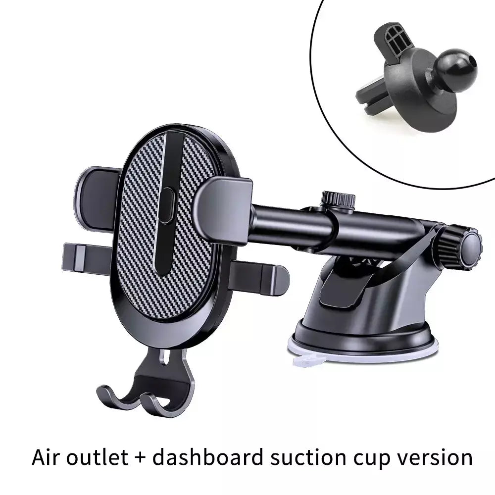Suporte do telefone móvel do carro saída de ventilação de ar clipe gancho sensor gravidade suporte do carro triângulo gravidade fosco gps suporte para todos os celulares