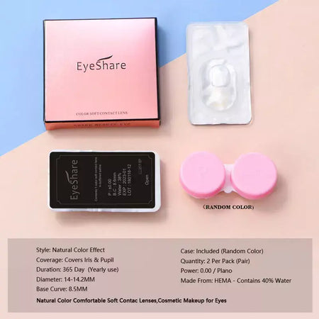 Eyeshare 1 par cosplay lentes de contato coloridas brancas lentes de contato vermelhas anime lentes de olho preto halloween beleza maquiagem lentes