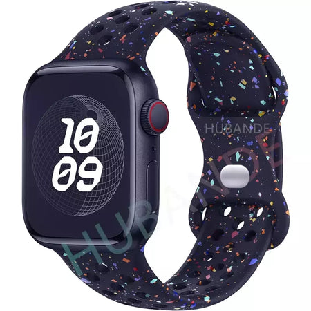 Correia Desportiva Respirável para Apple Watch, Band, Correa, iWatch Series 8, SE, 7, 6, 5, 9 Ultra, 44mm, 49mm, 45mm, 40mm, 41 milímetros, 38 milímetros, 42 milímetros