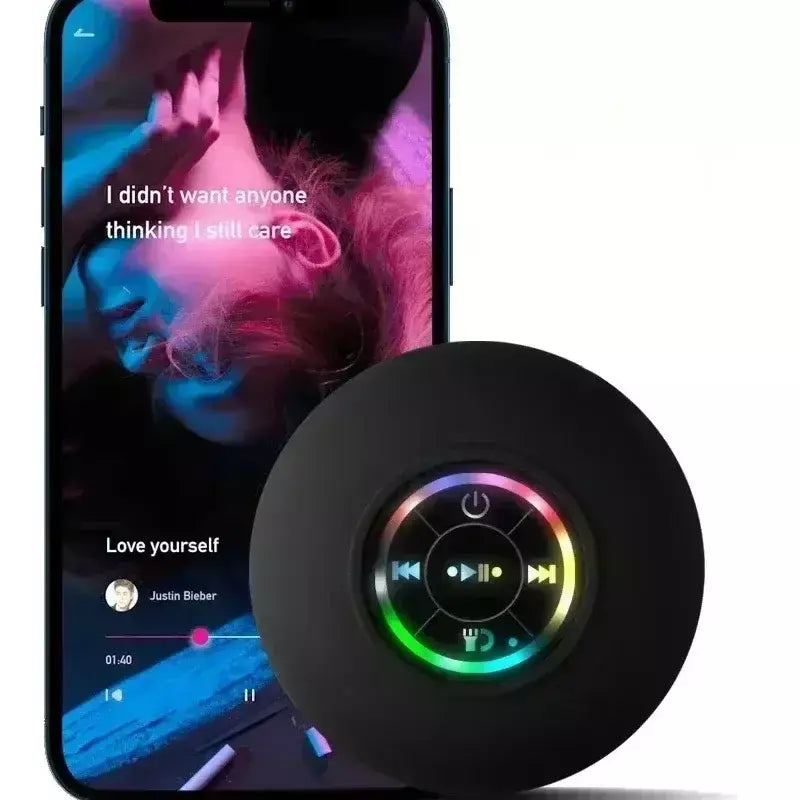 Alto-falante sem fio recarregável, bluetooth, com luz colorida, portátil, mini alto-falante para casa, acampamento ao ar livre