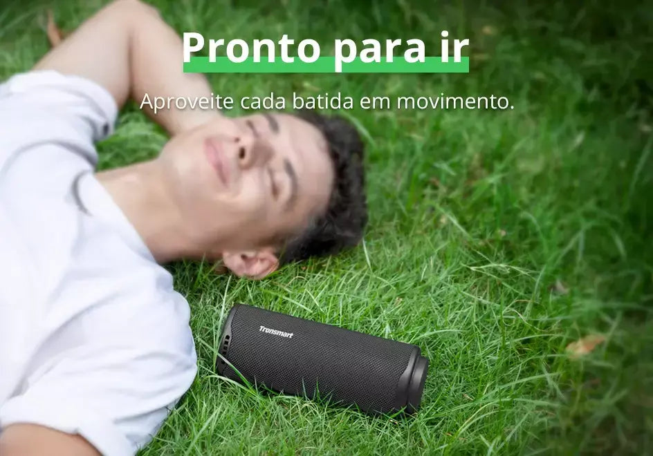 Tronsmart T8 caixa de som bluetooth portátil, Alto-falante Bluetooth 40W Alto-falante portátil externo com graves profundos, SoundPulse, IPX7 à prova d'água, controle de APP, para camping
