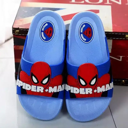Disney crianças casa chinelos crianças dos desenhos animados spiderman meninos meninas sola macia sapatos antiderrapantes wearable em todas as estações