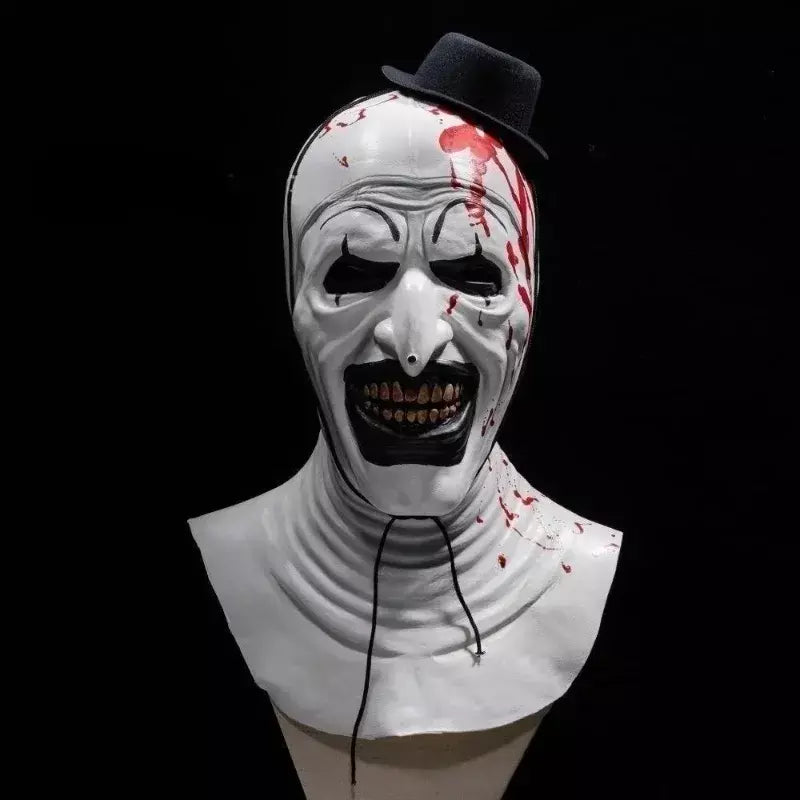Arte o palhaço cosplay filme terrorífico 2 arte o palhaço cosplay traje macacão máscara trajes de halloween máscara para homens