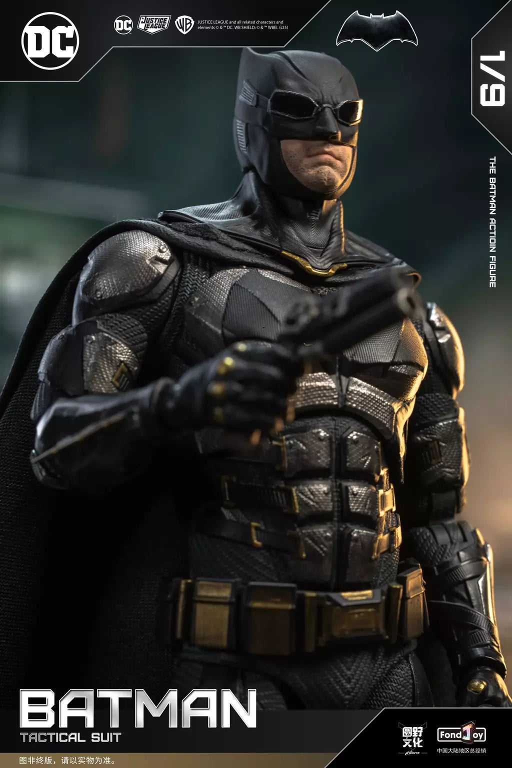 Novo original fondjoy bruce wayne batman figura tático batuit batman liga da justiça figuras detetive quadrinhos 1/9 pvc brinquedo do miúdo