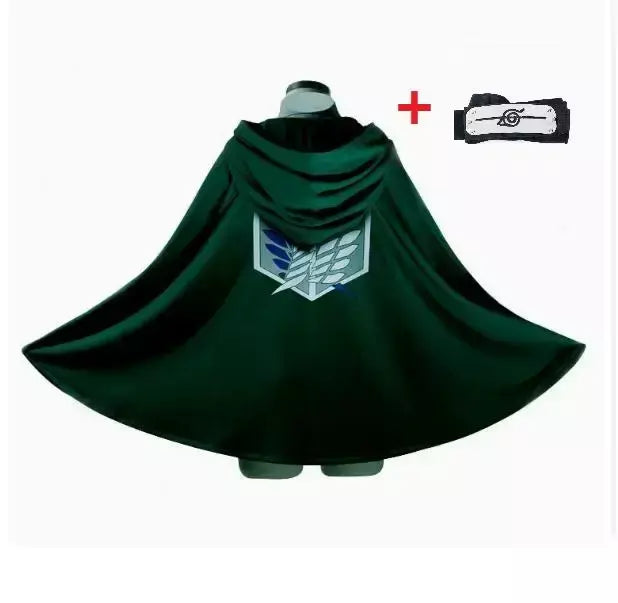 Anime ataque manto shingeki no kyojin scouting legião cosplay traje cos capa verde roupas dos homens cosplay traje feminino