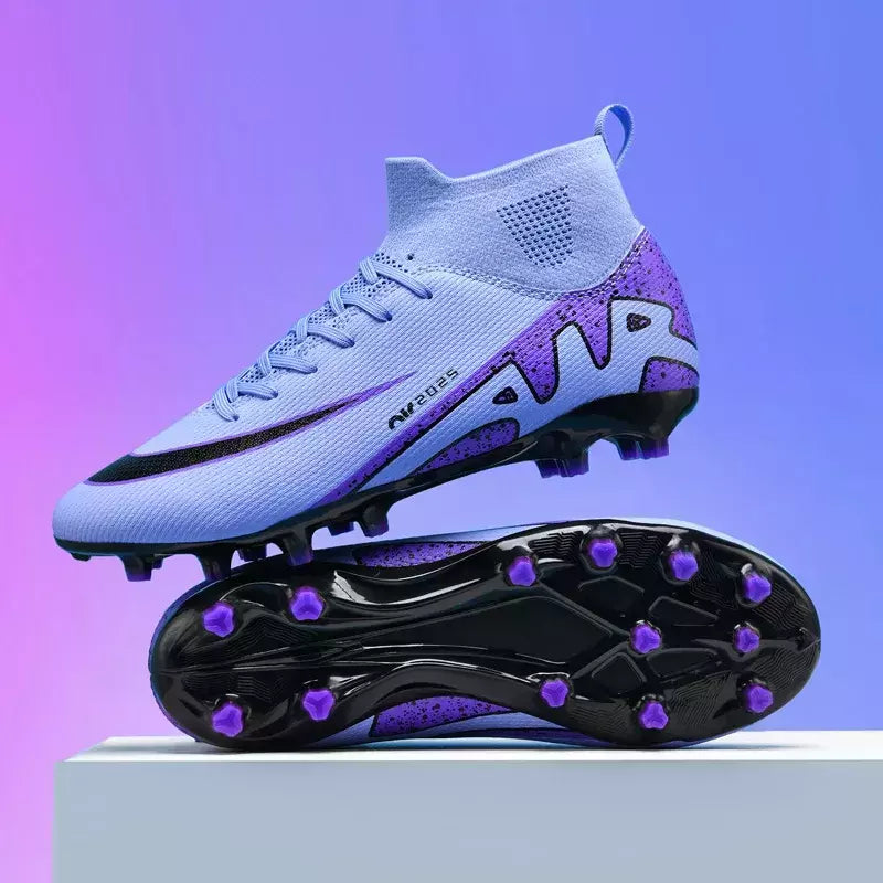 Sapatos de futebol profissional para homens, botas de futebol para meninos, tornozelo, antiderrapante, tênis TF, FG, calçados esportivos confortáveis, unissex, novos