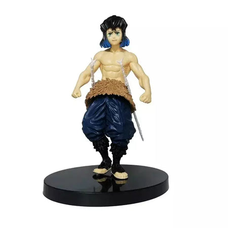 Anime figura demônio slayer figuras kimetsu não yaiba boneca tanjiro nezuko zenitsu estatueta inosuke guerreiro figura de ação modelo brinquedos