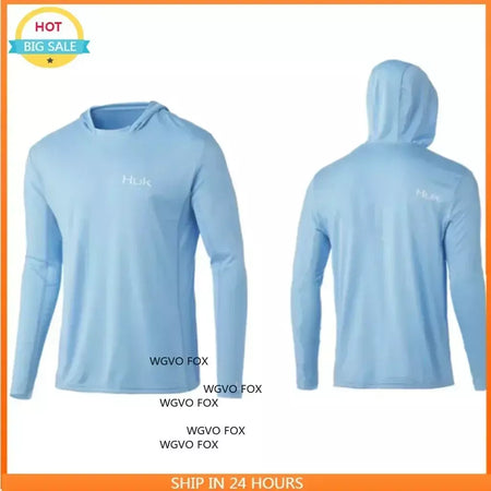 Verão esporte engrenagem pesca manga longa roupas com capuz camisa de pesca camisas de pesca proteção uv respirável camisas de secagem rápida