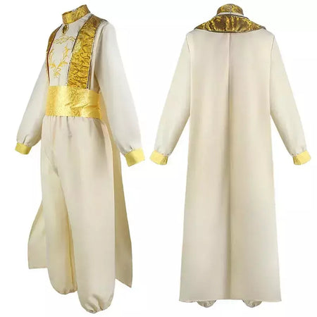 Adulto árabe príncipe cosplay traje conto de fadas magia maravilhosa lâmpada árabe príncipe roupas para o desempenho palco do dia das bruxas
