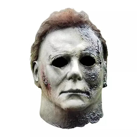 Máscara de látex masculina Michael Myers, rosto cheio, rímel, Rave Cosplay, filmes, brinquedos complicados, terror, fantasias extravagantes, máscara de terror