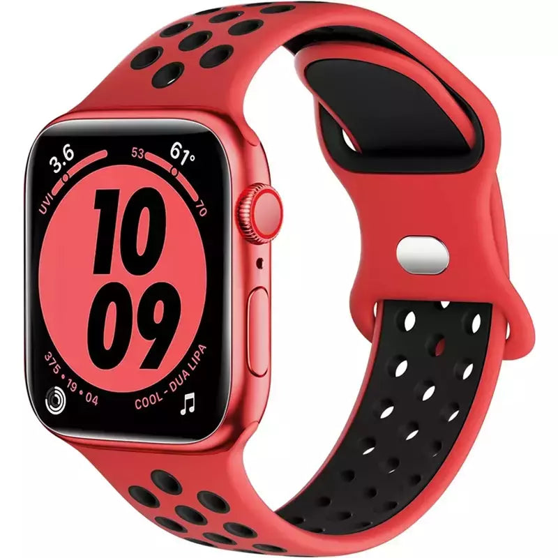 Correia Desportiva Respirável para Apple Watch, Band, Correa, iWatch Series 8, SE, 7, 6, 5, 9 Ultra, 44mm, 49mm, 45mm, 40mm, 41 milímetros, 38 milímetros, 42 milímetros