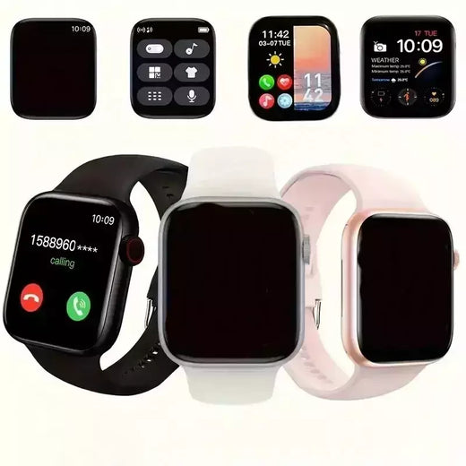 LAXASFIT-Android IOS relógio inteligente para homens e mulheres, 1,73 "tela colorida, toque completo, discagem personalizada, Bluetooth Talk, Novo, 2024