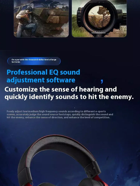 Original mchoose v9 pro personalizado gaming fone de ouvido tri-mode esports fones de ouvido hi-res música ativo redução de ruído fones de ouvido pc