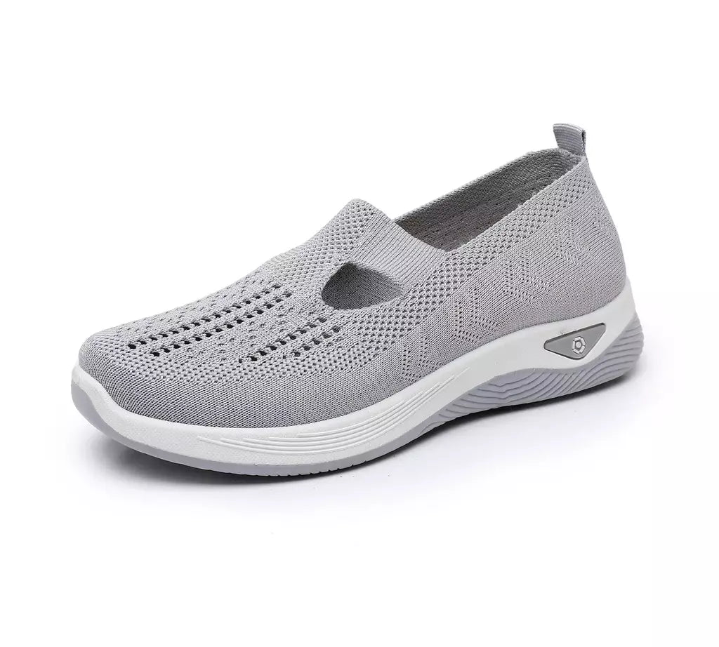2025 tênis feminino respirável deslizamento em sapatos de caminhada malha baixa superior das mulheres sapatos vulcanizados sola macia sapatos femininos leves
