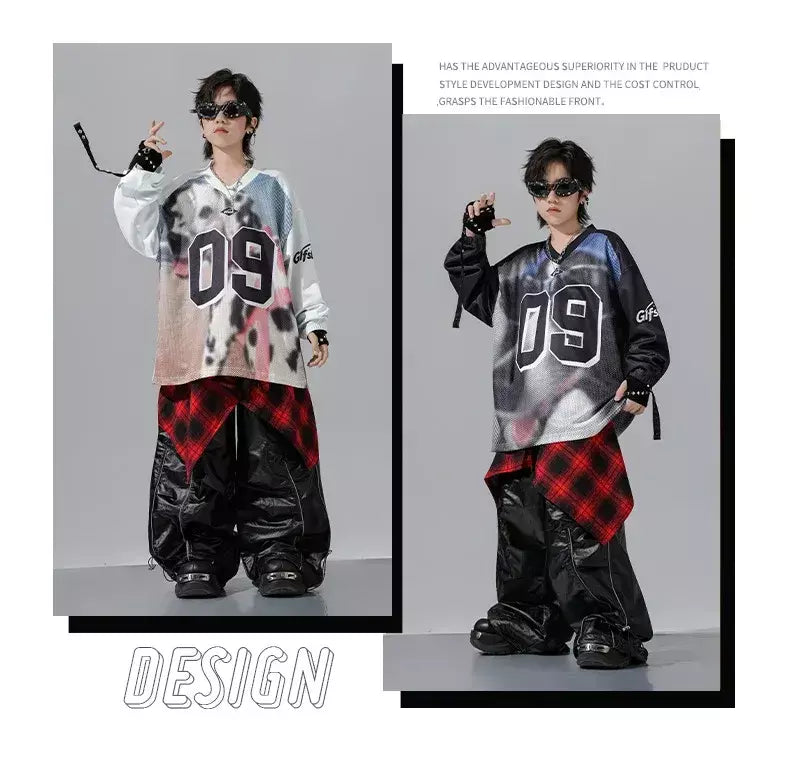 Meninos hio hop letras jaqueta de couro dança de rua calças de carga soltas meninas k-pop streetwear crianças conjunto de roupas jazz traje