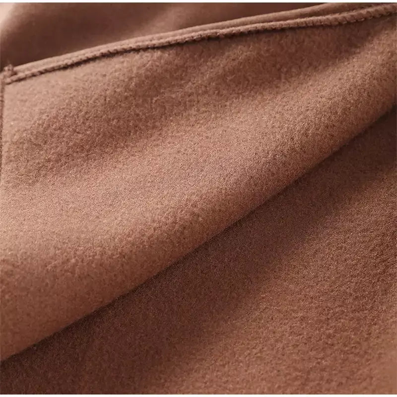 Casual longo retalhos casacos de malha feminino casual hoodies rendas até bolsos jaquetas femininas 2024 outono inverno nova senhora outerwears