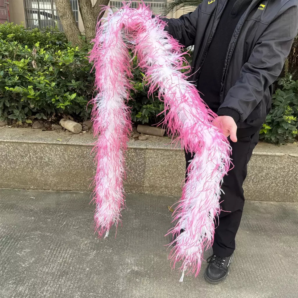 Boa de penas de avestruz arco-íris, 6/10/20 camadas, acessórios de festa fofos para mulheres, halloween, carnaval, cosplay, decoração de casamento, fantasia diy