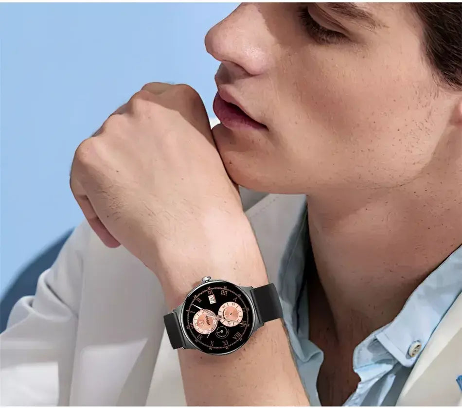 Para huawei novo ultra fino amoled relógio inteligente tela feminina sempre exibir tempo freqüência cardíaca bt chamando high-end moda smartwatch
