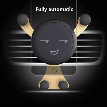 Suporte de telefone para carro por gravidade, clipe de ventilação de ar, suporte para smartphone, gps, para iphone, huawei, samsung, xiaomi, suporte universal para carro
