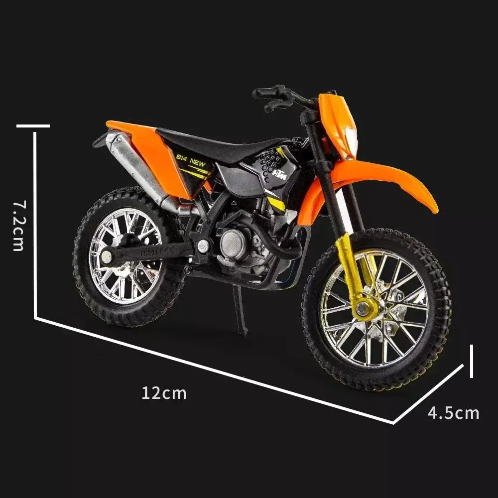 450 SX-F liga modelo de motocicleta 1:18 diecasts portátil corrida dedo motobike simulação coleção brinquedos para crianças