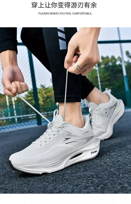 Sapatos esportivos de alta qualidade para homens plataforma casual tênis de corrida treinador respirável caminhada sapatos de basquete feminino confortável