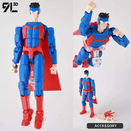 9l3d impresso invincible menino lucky13 manequim13 conquistar lex allen super-heróis anime brinquedos figuras de ação manequim modelo ornamentos
