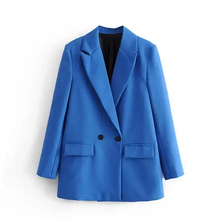 TRAF-Blazer feminino de escritório, preto, bege, cáqui, azul, verde, cinza, casaco de moda, blazers femininos, jaqueta, casacos, 2024