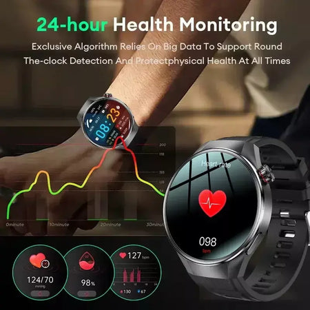 2025 novo relógio original g5 plus relógio inteligente 1.75 "hd tela amoled gps pista freqüência cardíaca bluetooth chamada bússola smartwatch para homem