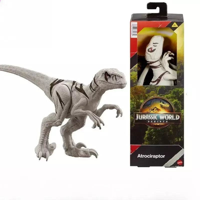 Mattel jurássico mundo renascimento dinossauro figura de ação mosasaur atrociraptor tiranossauro rex meninos brinquedos anime animal filme presente