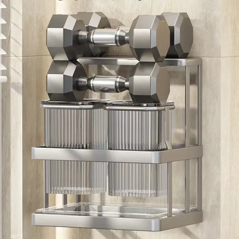 Novo fixado na parede talheres de cozinha faca colher garfo pauzinho drenagem rack escorredor utensílio cozinha armazenamento perfuração livre
