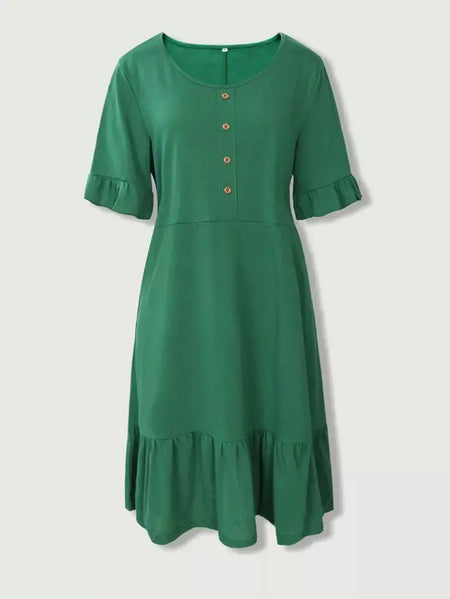 2025 verão novos vestidos femininos moda casual com decote em v cor sólida botão chiffon cintura espartilho magro casual camisa feminina vestidos