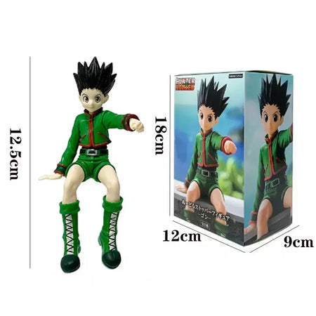 14cm caçador × caçador anime figura troupe fantasma hisoka figura de ação macarrão rolha decoração do quarto macarrão rolha pvc modelo brinquedos
