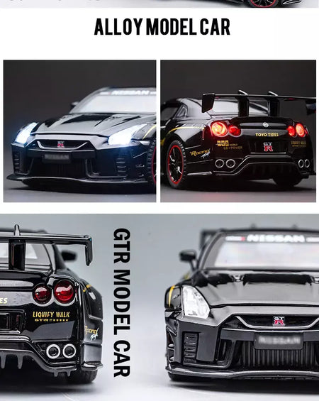 1:32 nissan gtr GT-R r35 r34 supercar liga modelo de carro diecasts & veículos de brinquedo carros de brinquedo brinquedos do miúdo para crianças presentes menino brinquedo