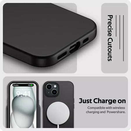 Luxo fosco silicone caso macio para iphone 17 ar 16 15 14 plus 13 12 mini 11 pro max xr ultra fino sólido preto capa