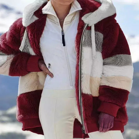 Casaco de capuz extragrande feminino com bolsos macios, streetwear quente, casaco solto, Lady Outerwear, outono, inverno, novo, 2023