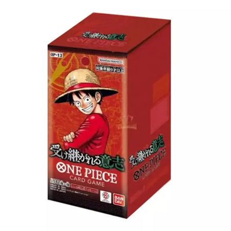 Uma peça tcg caixa de reforço de cartão de jogo japonês selado autêntico japonês OP01-OP13 série completa caixa de reforço cartões de coleção de jogo