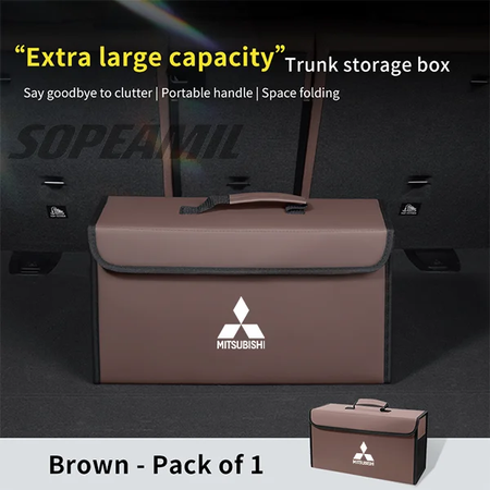 Caixa organizadora de porta-malas de carro, caixa traseira, armazenamento de arrumação, para mitsubishi outlander pajero asx colt lancer l200 triton ralliart
