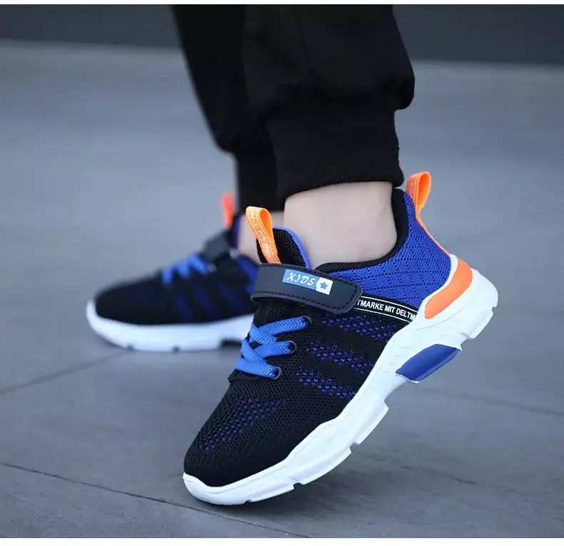 Crianças sapatos antiderrapantes respirável malha sapatos da criança conforto tênis de corrida marca meninas meninos sapatos casuais crianças moda tênis