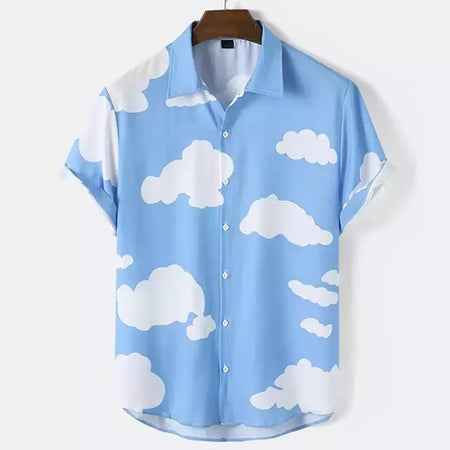 Camisa havaiana dos homens 3D fruta impressão curta manga rápida secagem camisa de praia dos homens oversized ao ar livre camisa dos homens camisa casual