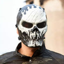 Assustador halloween crânio máscara festa de halloween cosplay máscaras esqueleto guerreiro máscara camuflagem legal crânio máscara