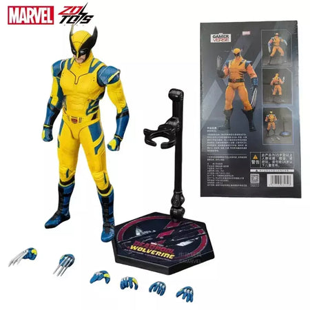 ZD Toys Deadpool & Wolverine Figuras de ação Deadpool Caixa Wolverine Coleção Figuras de ação para adultos Brinquedo infantil